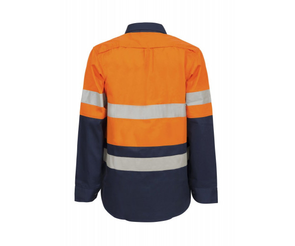 MATERNITY HI VIS SHIRT WITH REFLECTIVE TAPE 100% COTTON MATERNITY HI VIS SHIRT WITH REFLECTIVE TAPE 100% COTTON