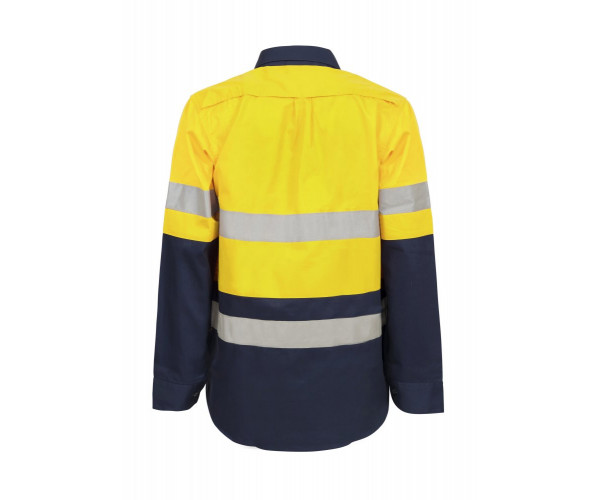 MATERNITY HI VIS SHIRT WITH REFLECTIVE TAPE 100% COTTON MATERNITY HI VIS SHIRT WITH REFLECTIVE TAPE 100% COTTON