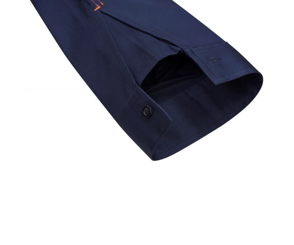 WORK CRAFT HIVIS 2TONE HALF PLACKET SHIRT WITH REFLECTIVE TAPE WORK CRAFT HIVIS 2TONE HALF PLACKET SHIRT WITH REFLECTIVE TAPE
