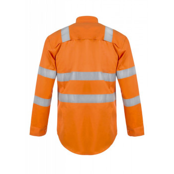 Work Craft Lightweight Cotton Hi Vis Railworkers Shirt