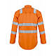 WORK CRAFT LIGHTWEIGHT COTTON HI VIS RAILWORKERS SHIRT WORK CRAFT LIGHTWEIGHT COTTON HI VIS RAILWORKERS SHIRT