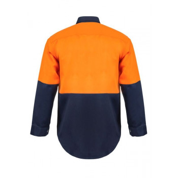 Work Craft Two Tone Long Sleeve Shirt