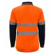 HI VIS LONG SLEEVES MICROMESH POLO WITH POCKET AND REFLECTIVE TAPE HI VIS LONG SLEEVES MICROMESH POLO WITH POCKET AND REFLECTIVE TAPE