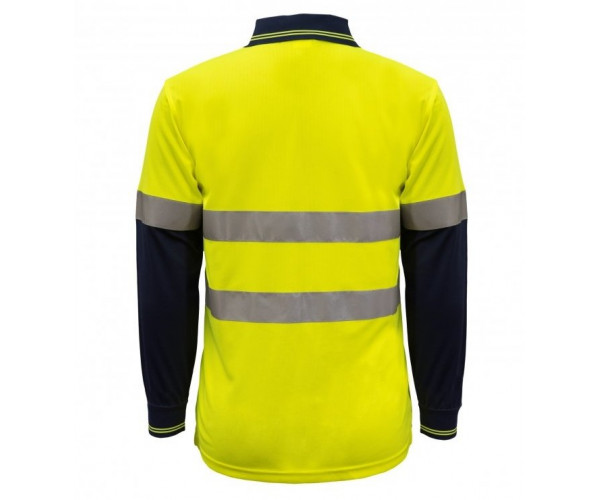 HI VIS LONG SLEEVES MICROMESH POLO WITH POCKET AND REFLECTIVE TAPE HI VIS LONG SLEEVES MICROMESH POLO WITH POCKET AND REFLECTIVE TAPE