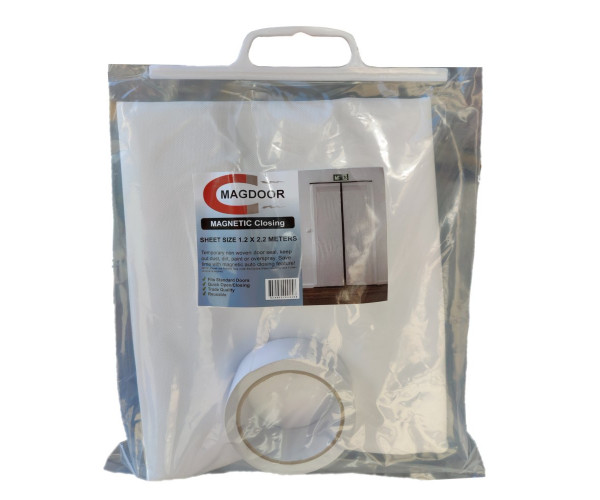 MAGDOOR Magnetic Closing Door System MAGDOOR Magnetic Dust Proof Room & Doorway Seal - Non Woven Zipper Seal Door Access